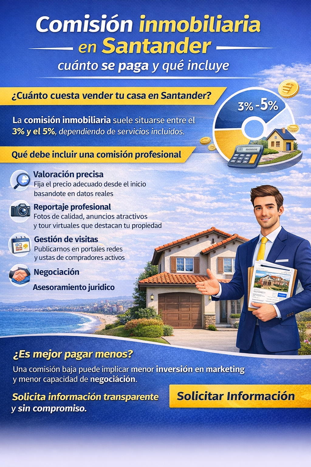 comisiones inmobiliaria en Santander