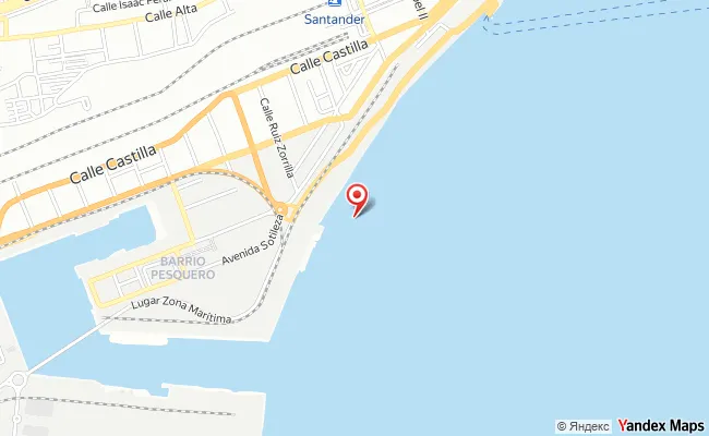 Mapa de Barrio Pesquero, Santander