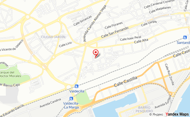 Mapa de Castilla-Hermida, Santander (Cantabria)