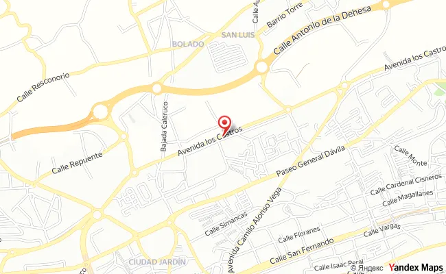 Mapa de Cazoña, Santander