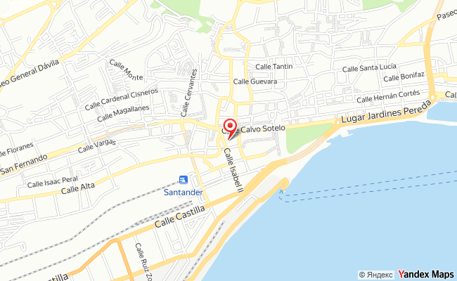 Mapa de Centro, Santander (Cantabria)