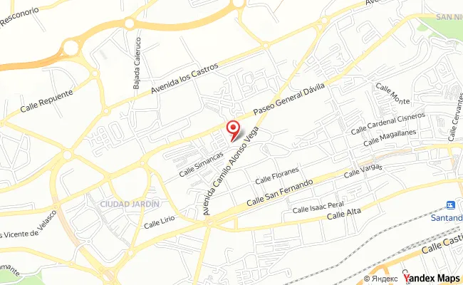 Mapa de La Florida, Santander