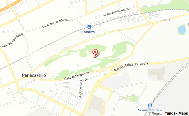 Mapa de La Tejera, Santander