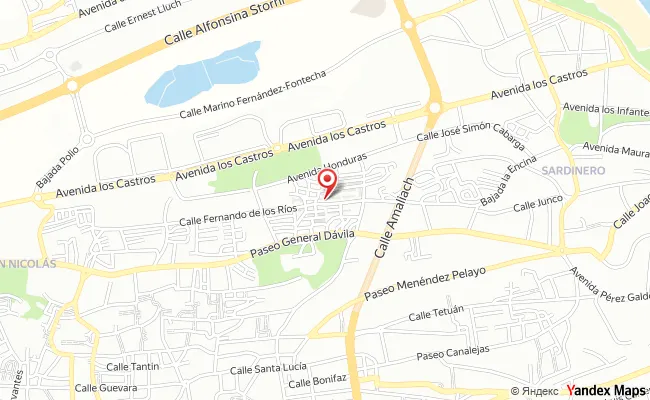 Mapa de Los Castros, Santander