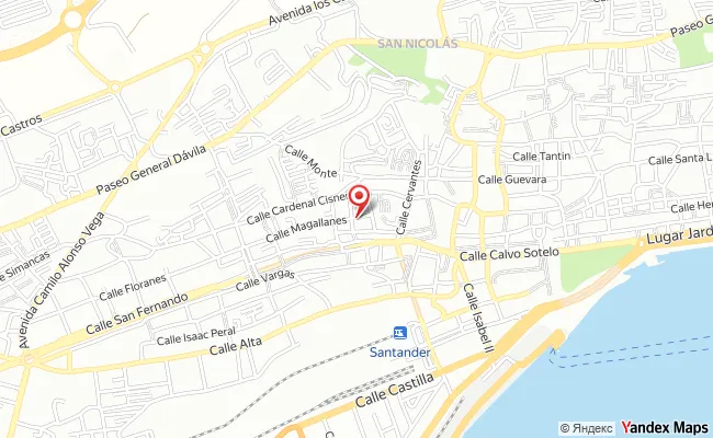 Mapa de Tetuán, Santander